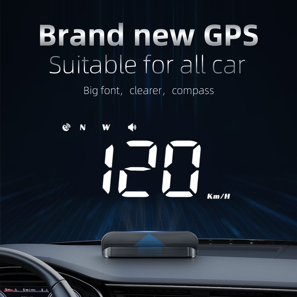 WiiYii Factory Car HUD M1 Windshield UBS Mirror Window Speed GPS Head up Display for Universal Cars