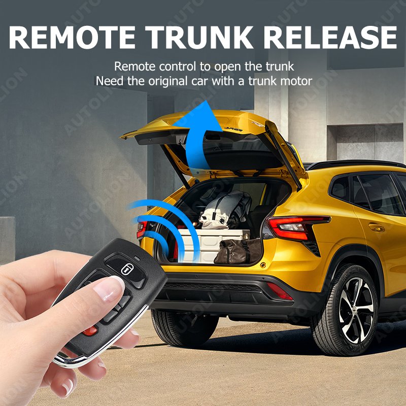 Car Alarm System 1 Way Remoter Button Lcd Smart Car Key PKE Auto Lock & Unlock Remote Starter Push Start Stop Engine