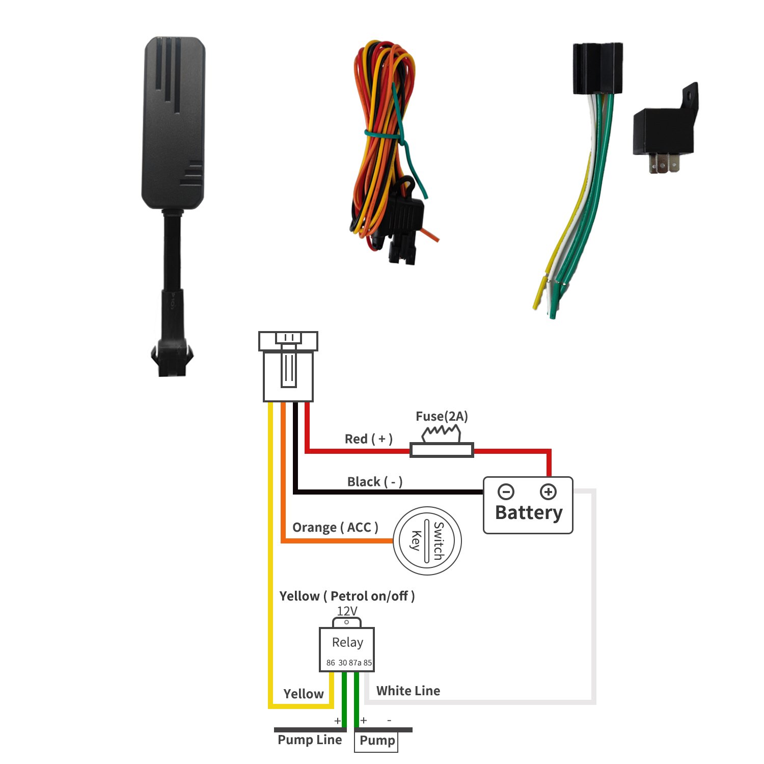 Factory Price 4G Mini Car Security GPS Tracking Device Vehicle System Car Locator Wired 4 Wires Gps Locator J14