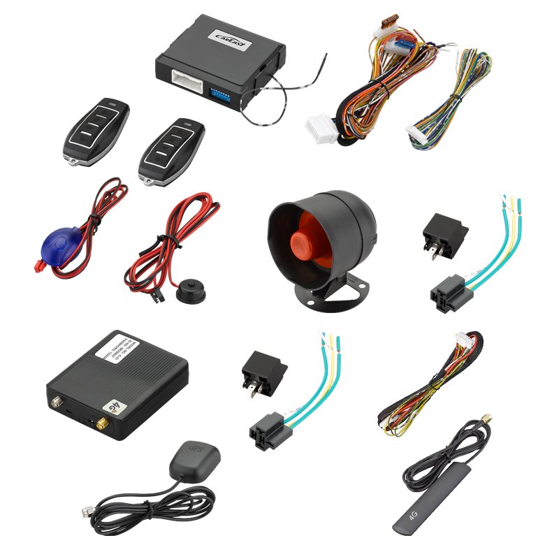 4G GPS/GSM Smartphone APP Two Way Car Alarm Working With Aftermarket Remote Control