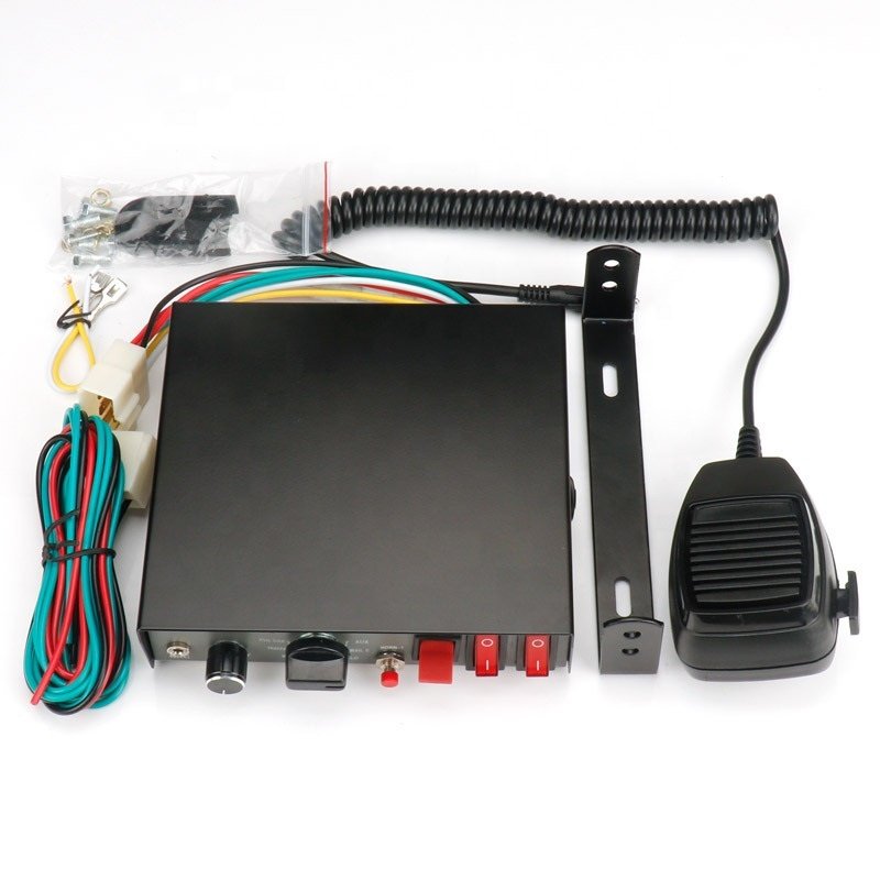 200W Siren Car Siren Sirena Ambulancia Emergency Vehicle Electronic Ambulance Firefighter Siren Alarm Amplifier