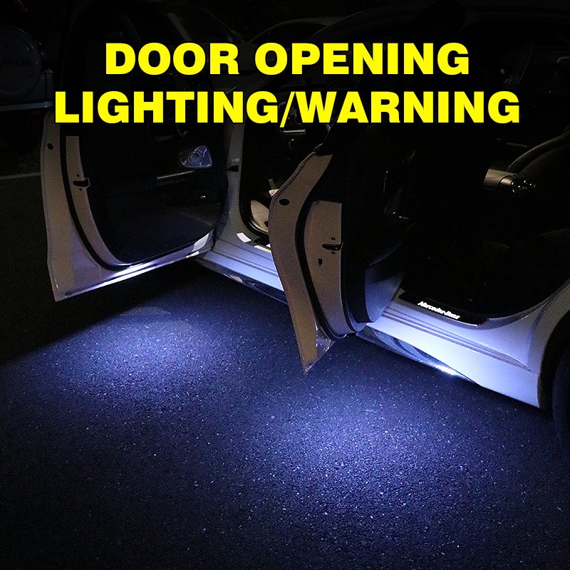 2024 New Products USB Rechargeable RGB Color Changing Light Car Door Warning Light Wireless Alarm Lamp Strobe Parking Light