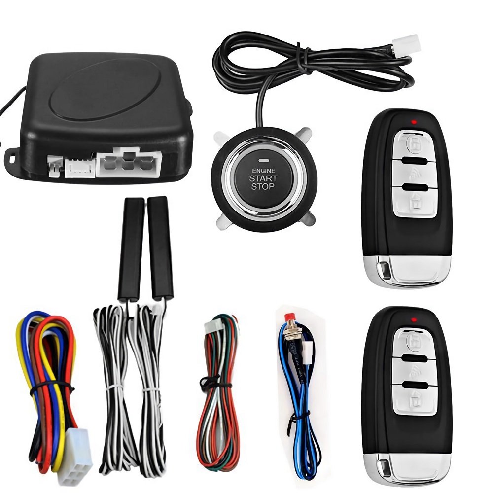Smart Engine Push Button Start Sop Anti-theft Remote Control PKE Push to Start Car Alarm Keyless Entry System