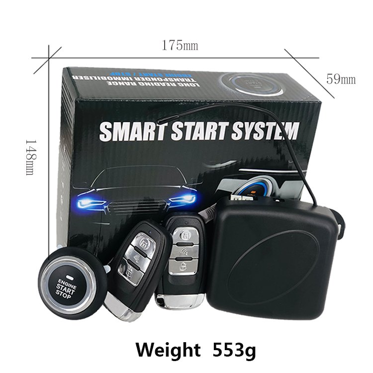 Smart Engine Push Button Start Sop Anti-theft Remote Control PKE Push to Start Car Alarm Keyless Entry System