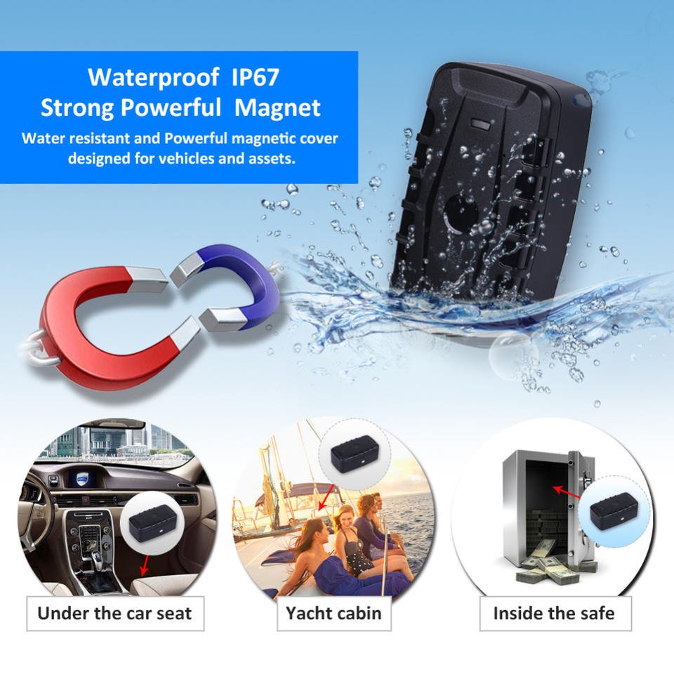 Waterproof 20000mAh Magnetic Car TKSTAR TK918C Vehicle GPS Tracker Drop Shock Alarm