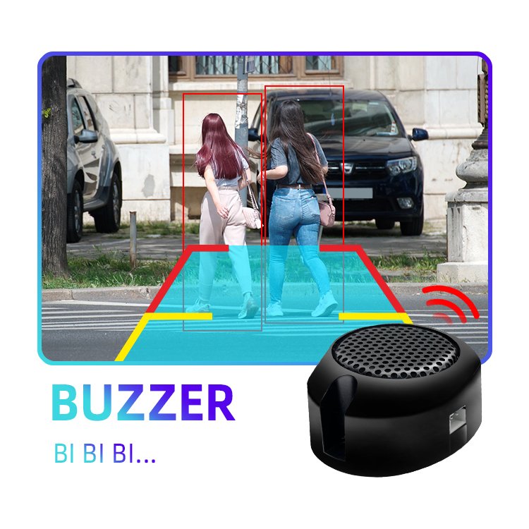 AI Intelligent Reverse Car Camera Active Detection System Rear View Camera Reversing Parking Cam With Buzzer Radar Alarm