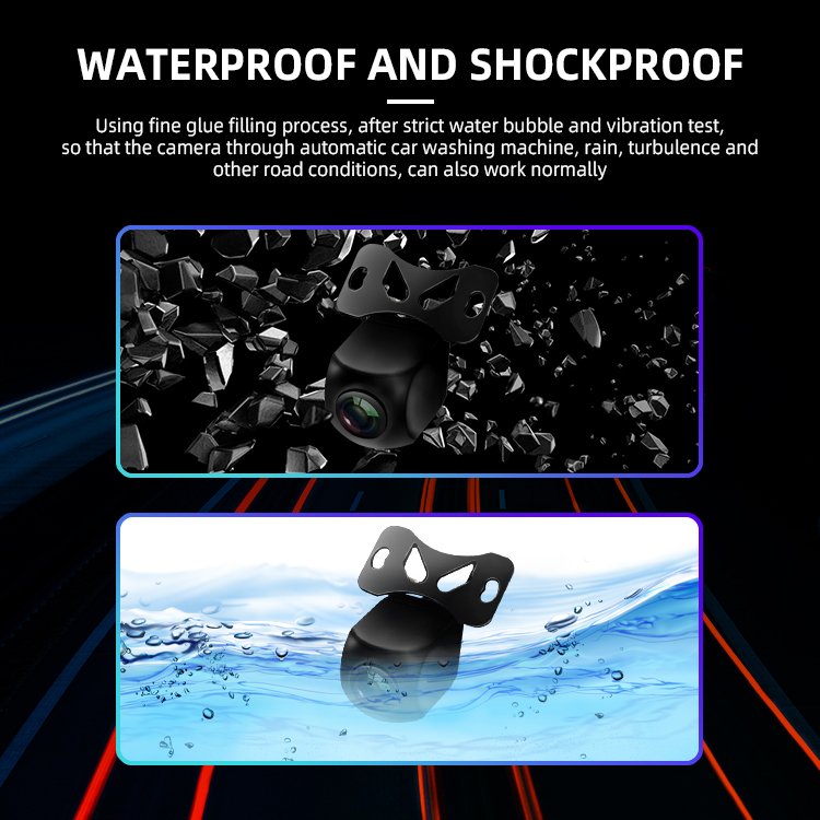 AI Intelligent Reverse Car Camera Active Detection System Rear View Camera Reversing Parking Cam With Buzzer Radar Alarm