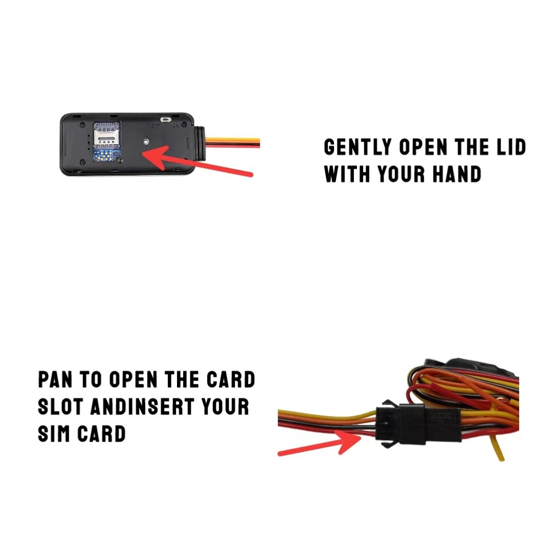 GPS Tracking System for Cars Motorcycles Dashboard Placement Remote Tracking 4G Engine Cut-Off PC Track View 1 Year Warranty