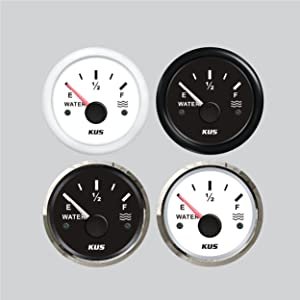 52mm 240-33ohms Water Level Gauge Meter 240-33 0-190 Ohms with Alarm for Marine Car Boat