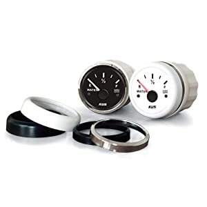 52mm 240-33ohms Water Level Gauge Meter 240-33 0-190 Ohms with Alarm for Marine Car Boat