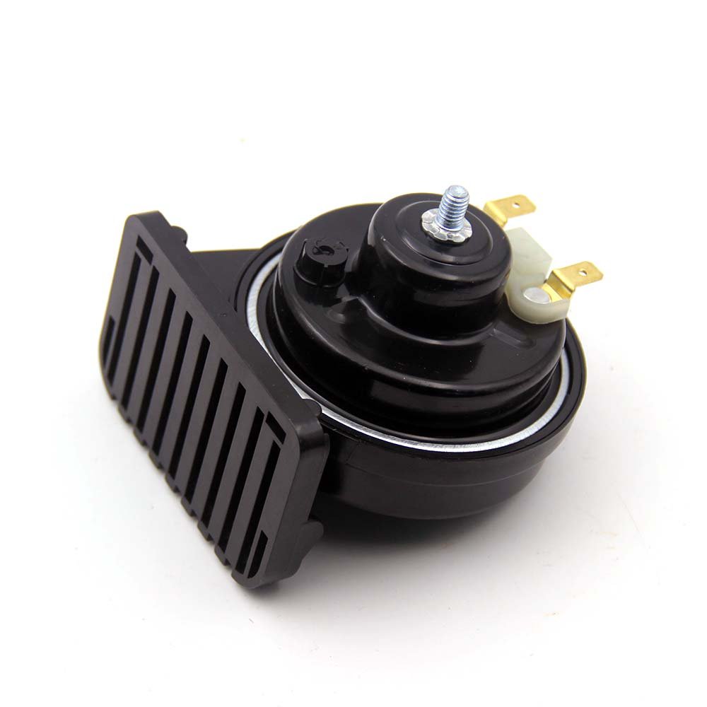 CHSKY 12V 24V Speaker Horn Black Universal Auto Horn Crisp Elegance Aluminum Copper Electric Horn Car Audio System