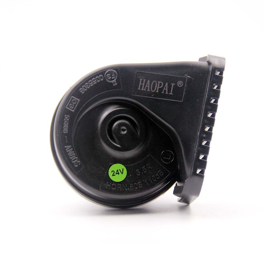CHSKY 12V 24V Speaker Horn Black Universal Auto Horn Crisp Elegance Aluminum Copper Electric Horn Car Audio System