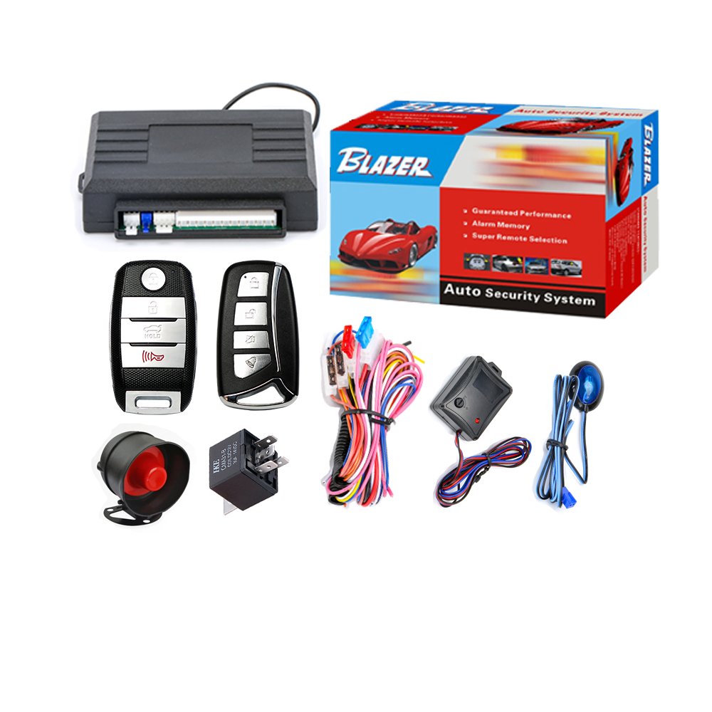 12V Universal Car Alarm System Anti-Hijacking Central Locking System One Way Smart Keyless Entry Car Security System