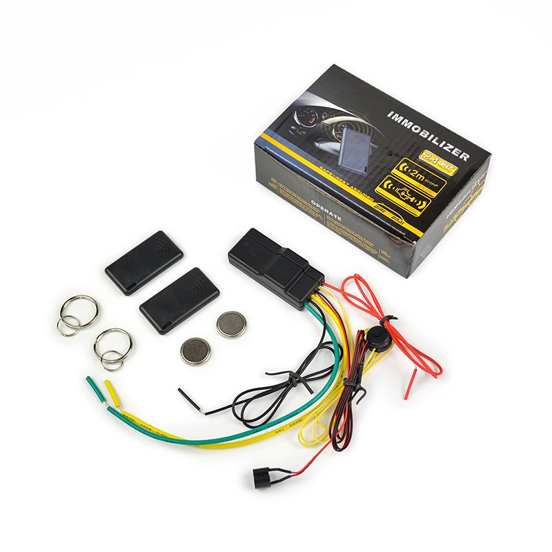 Auto Anti-hijacking Inmovilizador RFID 2.4 Ghz Black DC 12V Universal Car Alarm System Alarma Para Auto Car Immobilizer