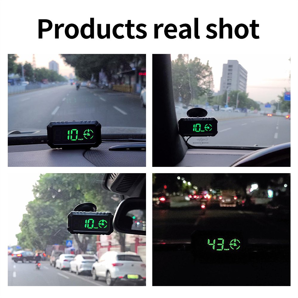 Car HUD Displays Speed Heads up Display Outdoor Off-road Speed Guide Panoramic Viewer Speeding Alarm Fatigue Driving Reminder