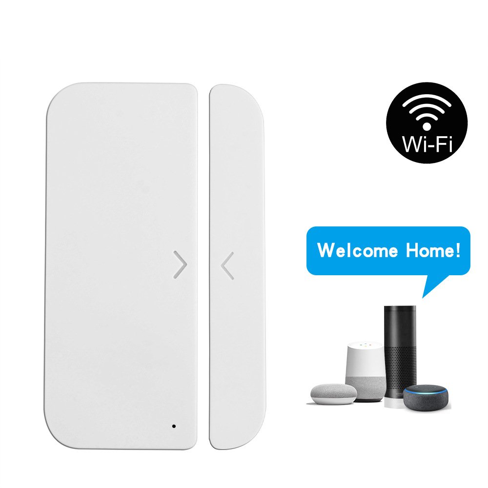 Tuya Smart WiFi Door Magnetic Voice Remote Control Wireless Door and Window Sensor Alarm Intelligent Linkage