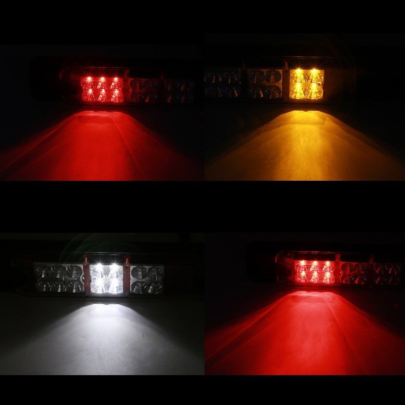 Universal Forklift Led Tail Lights 10-60V Rear Position Light Brake Backup Reverse Turn signal Indicator Lights with Reflector