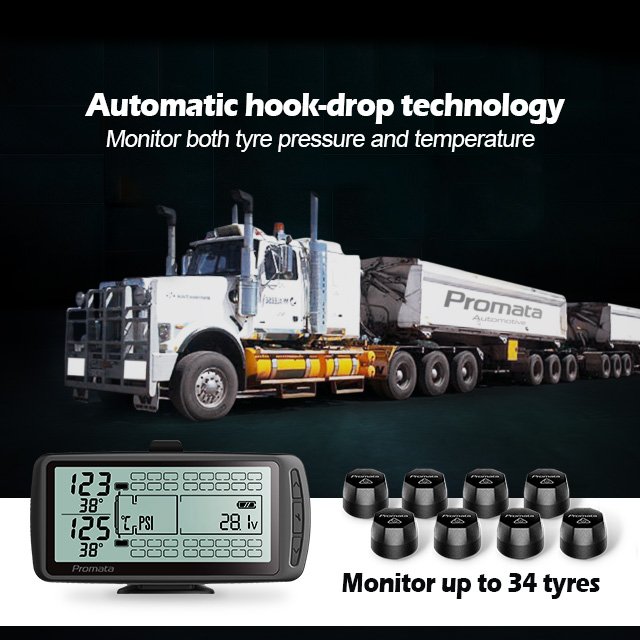 Truck Fleet TPMS Tyre Pressure Monitor System with Monitor up to 98 Tire for Fleet Manager