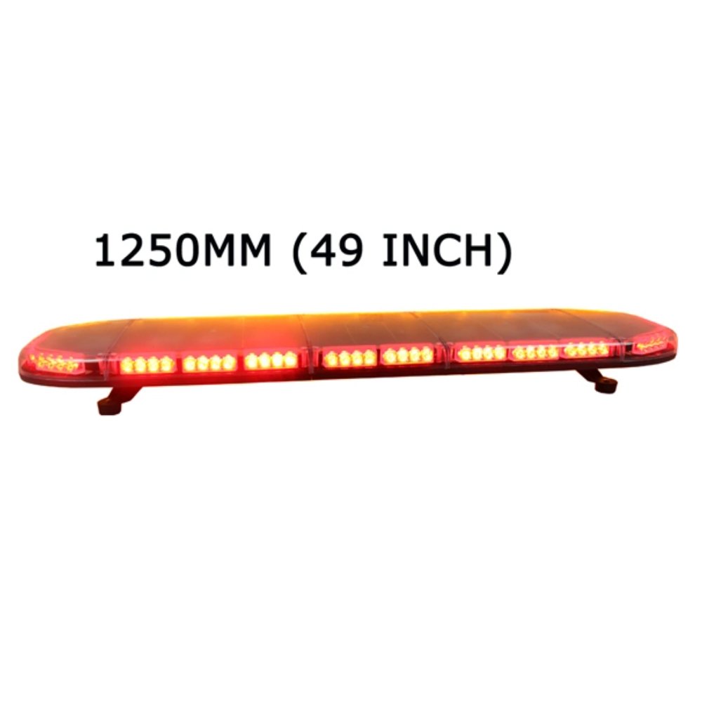 Red Integrated Full Size Lightbar With CJB112 100 W Siren Controller and Speaker