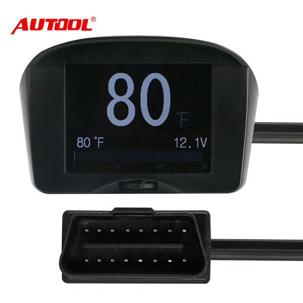 Original AUTOOL X50 2.4inch Car OBD Smart Digital Meter & Alarm Fault Code Water Temperature Gauge Voltage Speed Meter Display