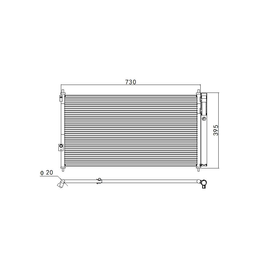 Aftermarket Car Auto Air Conditioning System Auto AC Condenser FOR NISSAN X-TRAIL T30 OEM 92100 8H300 8H310 9H200