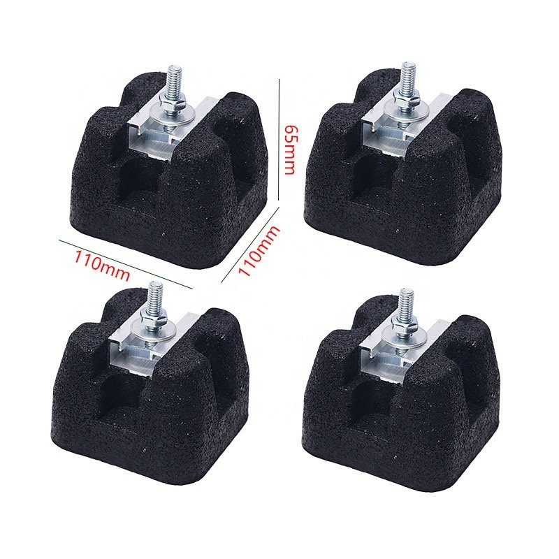 Factory Rubber Blocks Damping Large Support Rubber Foot for Air Conditioner Big Foot Condensing Unit Support