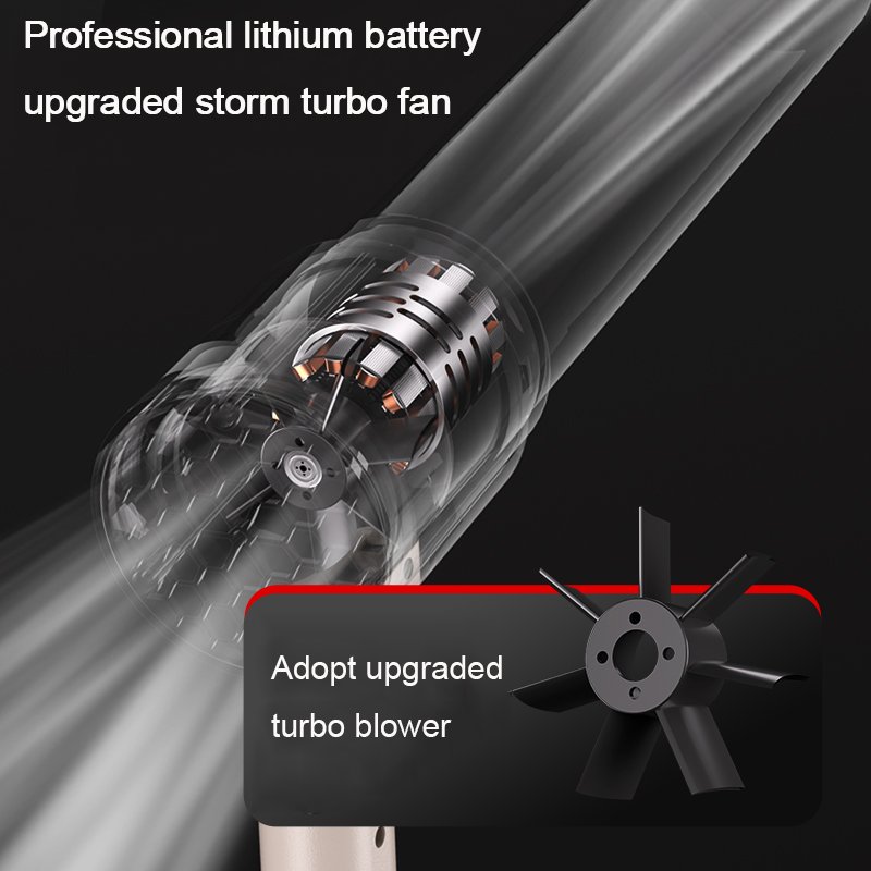Portable Mini Cordless Turbine Electric Drum Fan Handheld Blower for Courtyard Cleaning Leaf and Snow Blowing