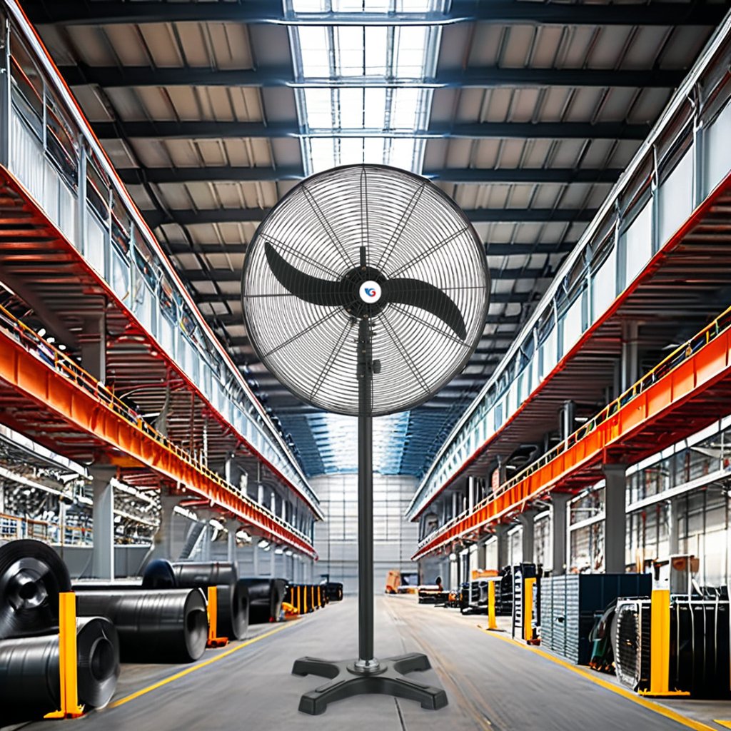 180W 60X60 AC Axial Fan 1400rmp Complex Base Steel Wall EC ROHS Certified Air Cooler Ventilation Farms Restaurants Condensers