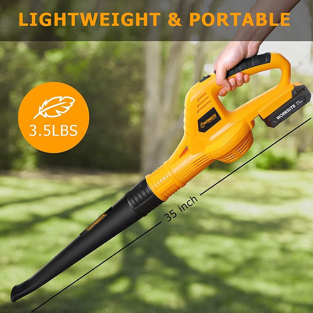 WORKSITE Customized 20V Cordless Blower Handheld Portable Garden Air Blowers