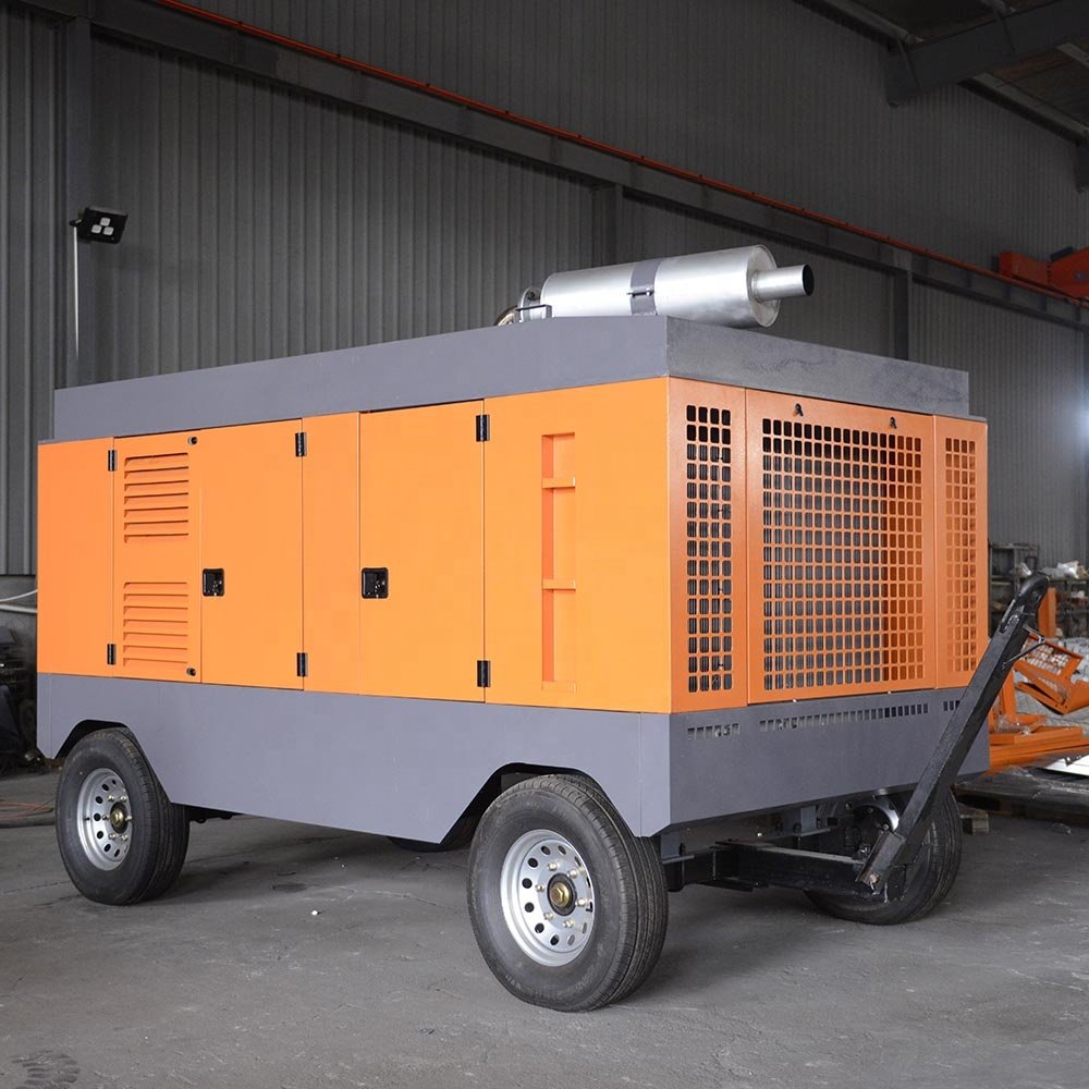 High Quality diesel air Compressor Machines Mobile Rotary Screw air Compressor for Drilling Rigs