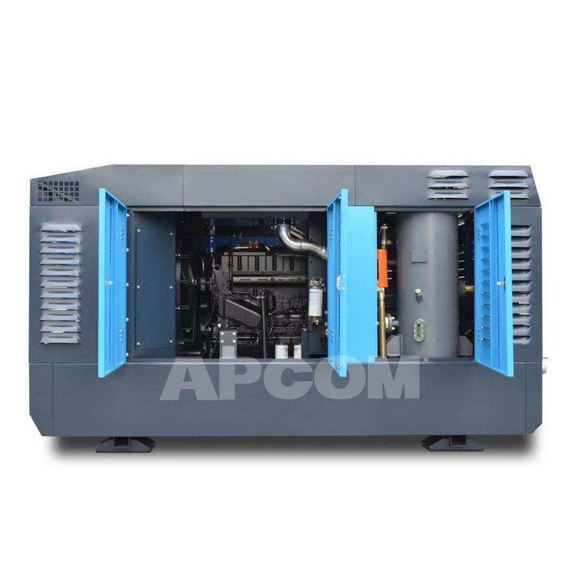 30bar Cummins diesel air Compressor 1000cfm 25bar Portable Mining diesel Aircompressors Compresor for Water Well Drilling Rig