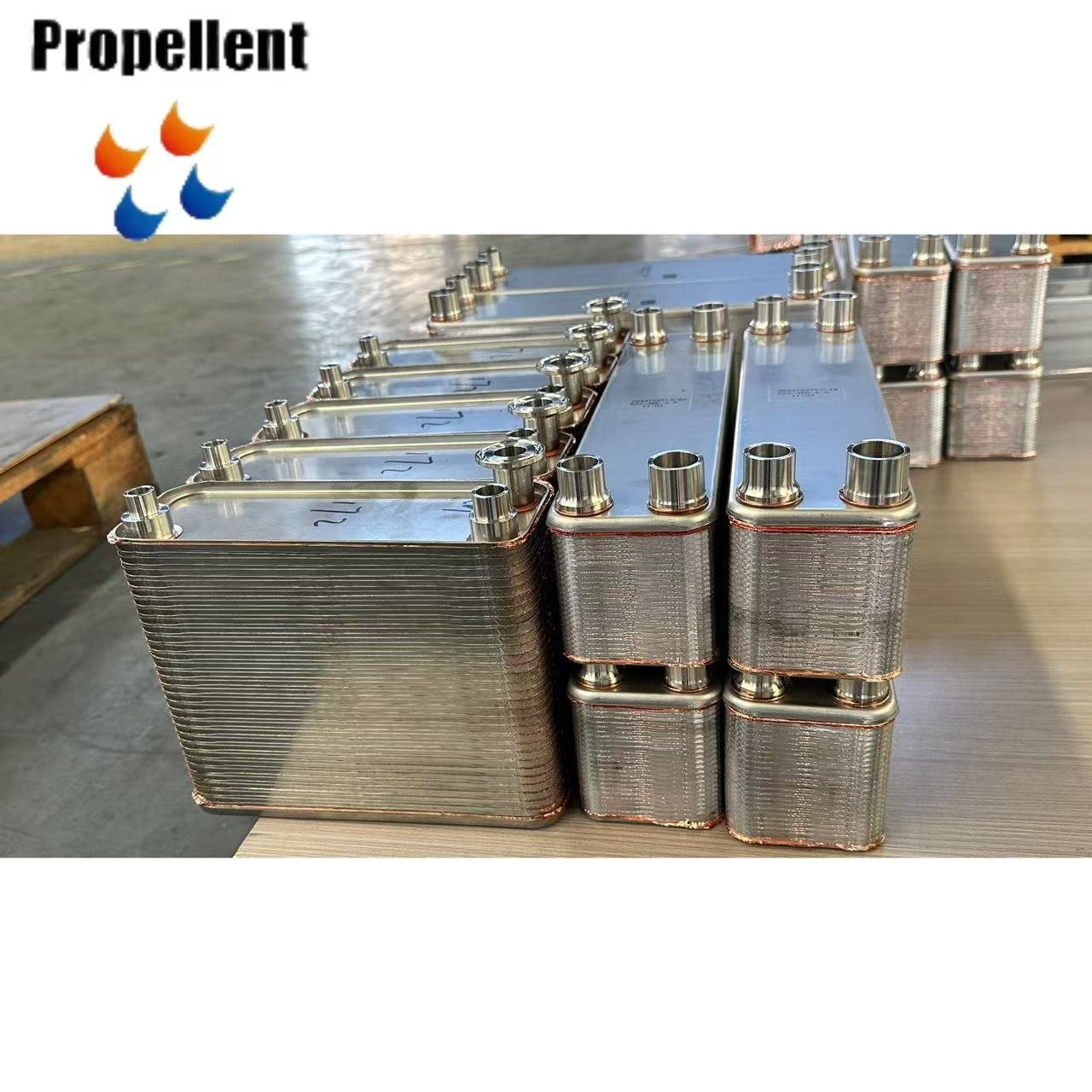 District Heating and Cooling Systems High Heat Conversion Efficiency Stainless Steel 304 Brazed Plate Heat Exchangers