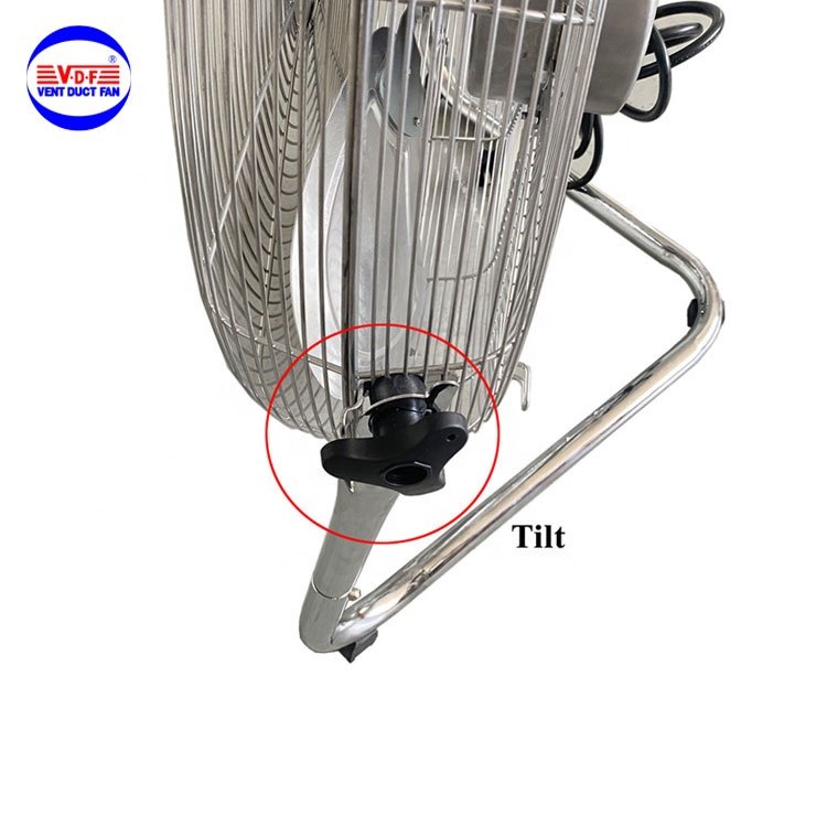 Heavy Duty 18-Inch High Velocity Commercial Electric Drum Fan Industrial Free Standing Metal Floor Fan with 220V Motor