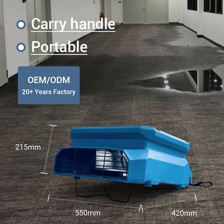 Best Restoration Commercial Compact 1000CFM Low Profile Air Mover Fan Blower Air Mover