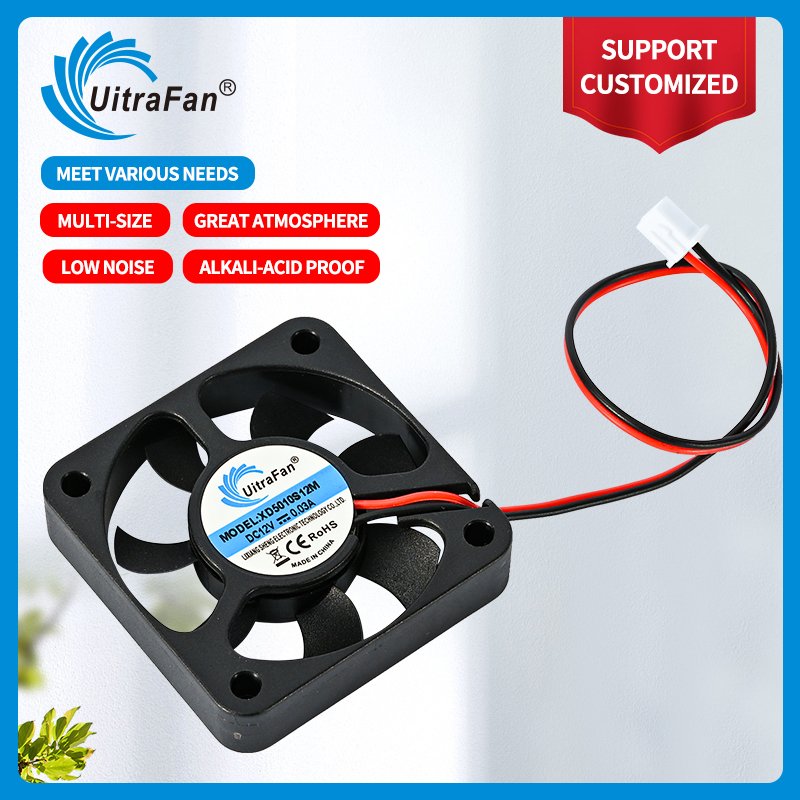Customized 5010 50*50*10mm High Quality Dc 12v Axial Flow Cooling Fan for Humidifier