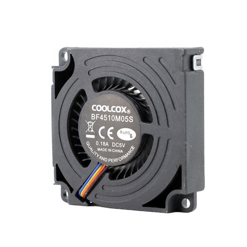 CoolCox 45x45x10mm Dc Blower Fan 45mm 5v 12v Cooling Fan for Auto Wireless Charger 3D Printer Projector Enviroment Tester