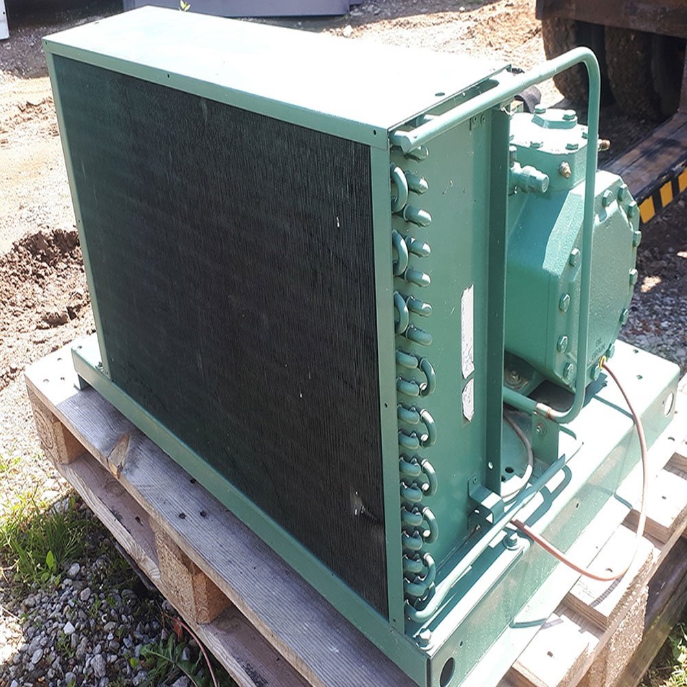 Semi-hermetic Piston Compressor Bitzer Condensing Unit Bizer 7 KW 2DC-2.2Y-40S 13.4 M3 / Hour