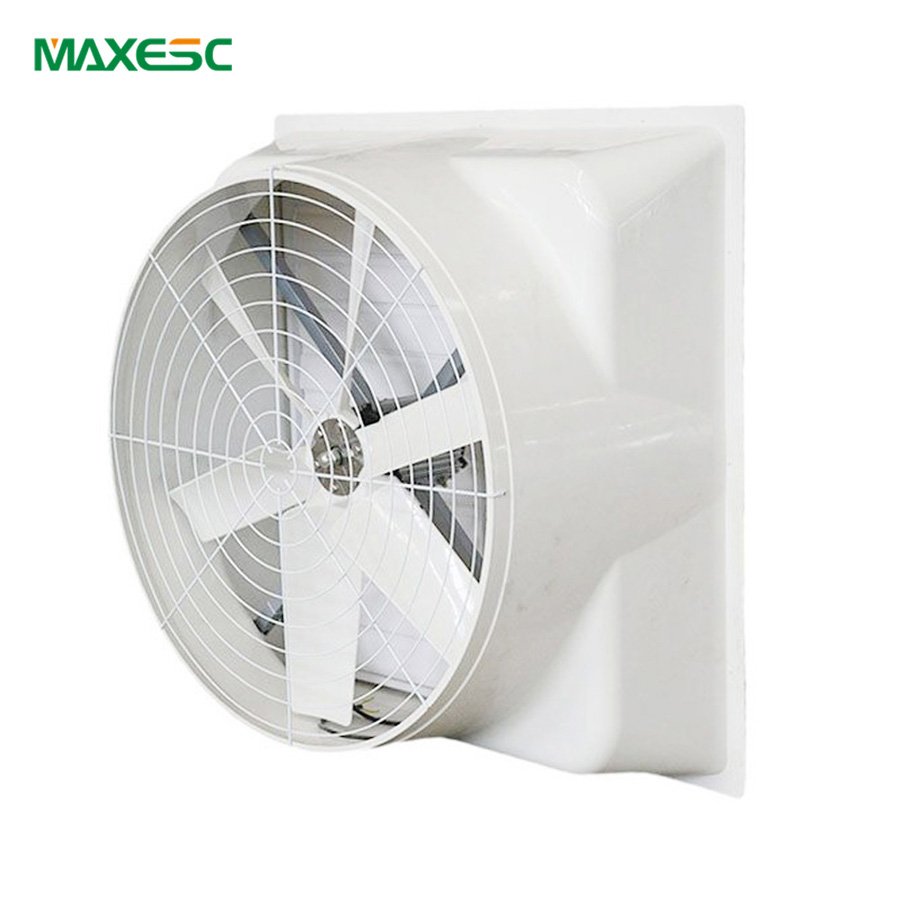 Maxesc OEM ODM 1060 1460 Fiber Glass Louver Frp Ventilation Fiber Glass Cone Exhaust Fan for Greenhouse Poultry House