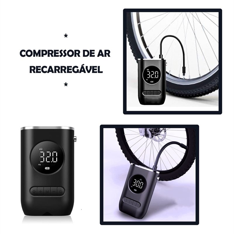 4000mah Automatic Digital Tire Tyre Inflators Rechargeable Wireless Mini Portable Cordless Vehicle Car Air Pump Compressor