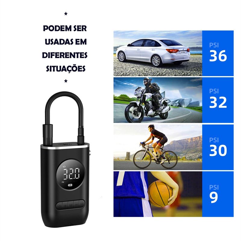 4000mah Automatic Digital Tire Tyre Inflators Rechargeable Wireless Mini Portable Cordless Vehicle Car Air Pump Compressor