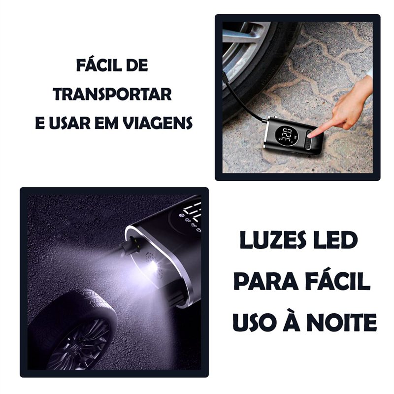 4000mah Automatic Digital Tire Tyre Inflators Rechargeable Wireless Mini Portable Cordless Vehicle Car Air Pump Compressor