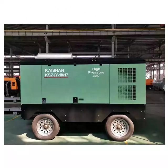 Kaishan Brand KSZJ18-17 17Bar Diesel Screw Air Compressor With Water Well Drilling for Mining