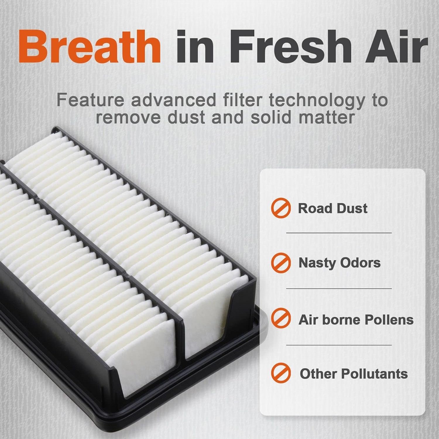 Manufacturer Wholesale Auto Parts Engine Air Filter 17220-5J6-A10 172205J6A10 CA12061 HA8679 LA484 for Honda Acura