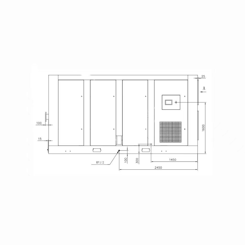 UNITED 1Mpa 450KW 380V/50Hz Two-stage VPM Water-cooling Screw Air Compressor Good Quality