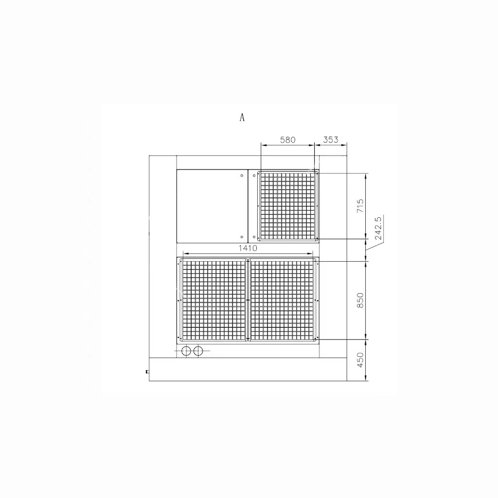 UNITED 1Mpa 450KW 380V/50Hz Two-stage VPM Water-cooling Screw Air Compressor Good Quality