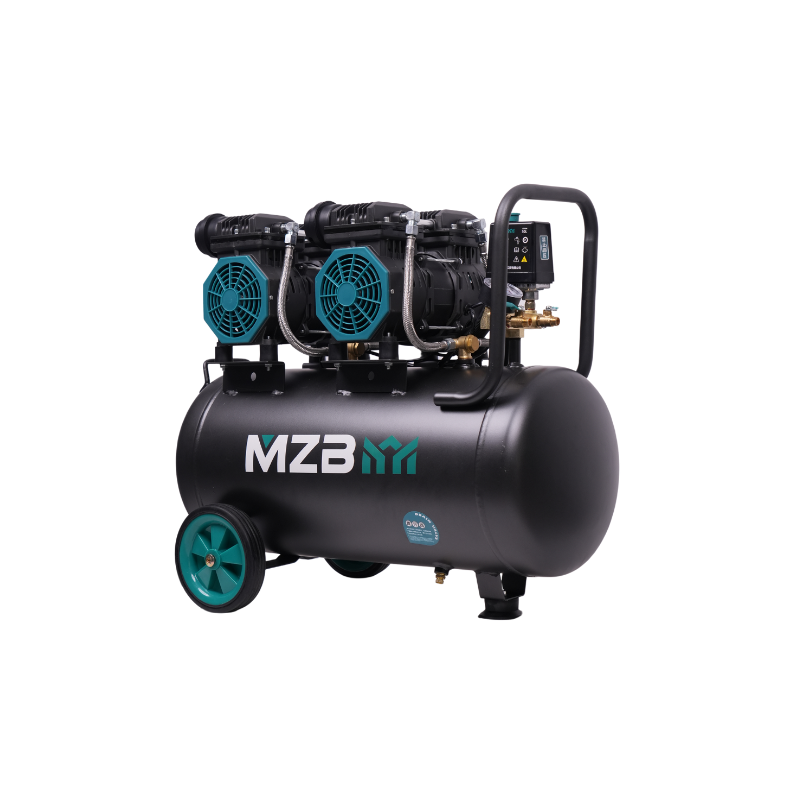 MZB Compressor air Portable 50l 1500w 8 bar Silent Oil Free air Compressor