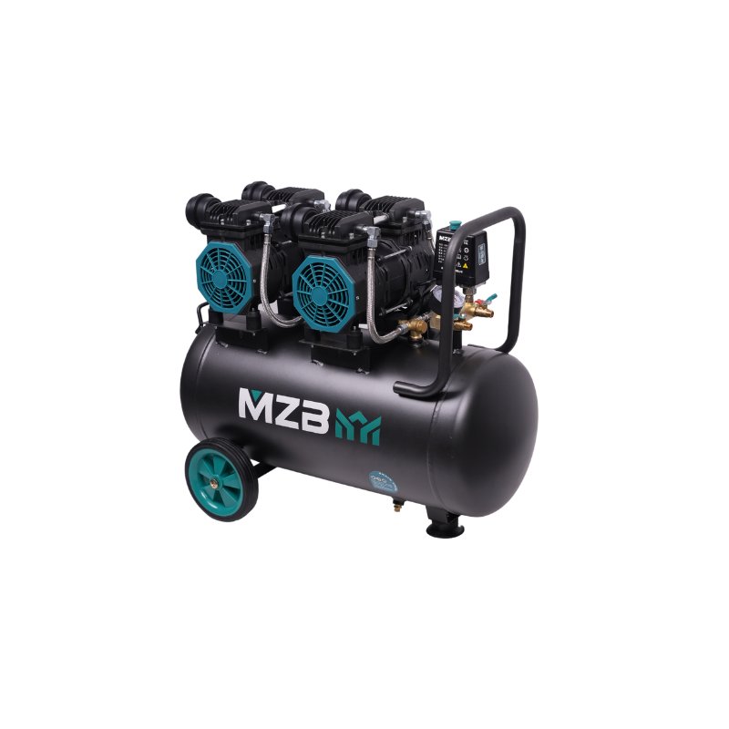 MZB Compressor air Portable 50l 1500w 8 bar Silent Oil Free air Compressor
