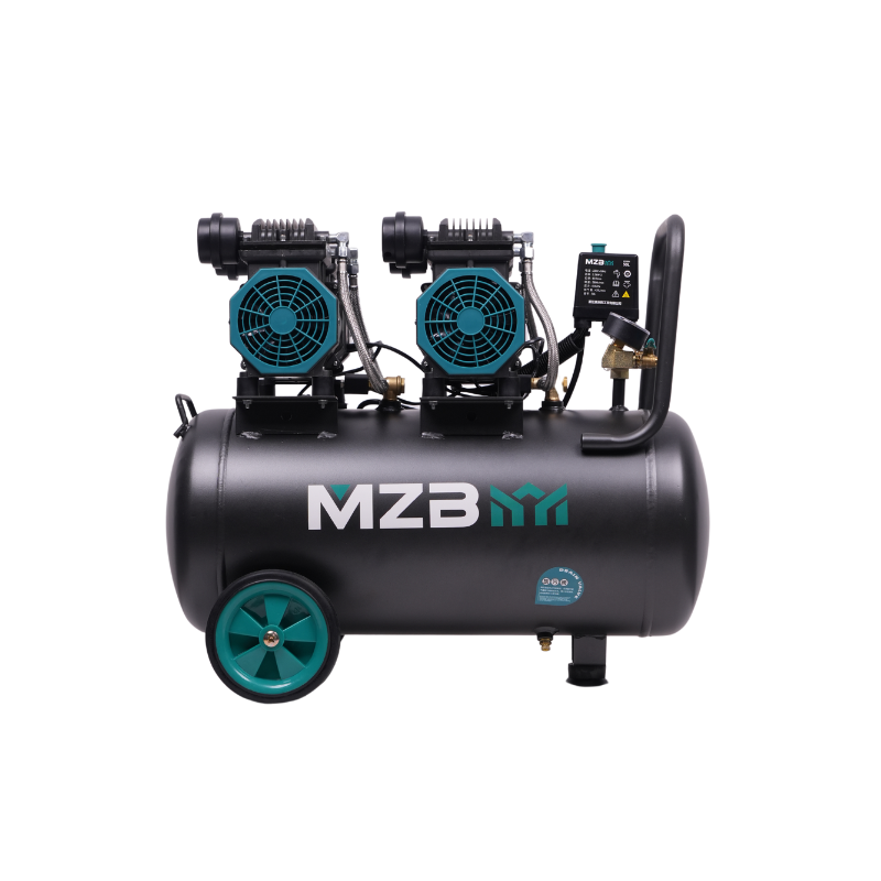 MZB Compressor air Portable 50l 1500w 8 bar Silent Oil Free air Compressor