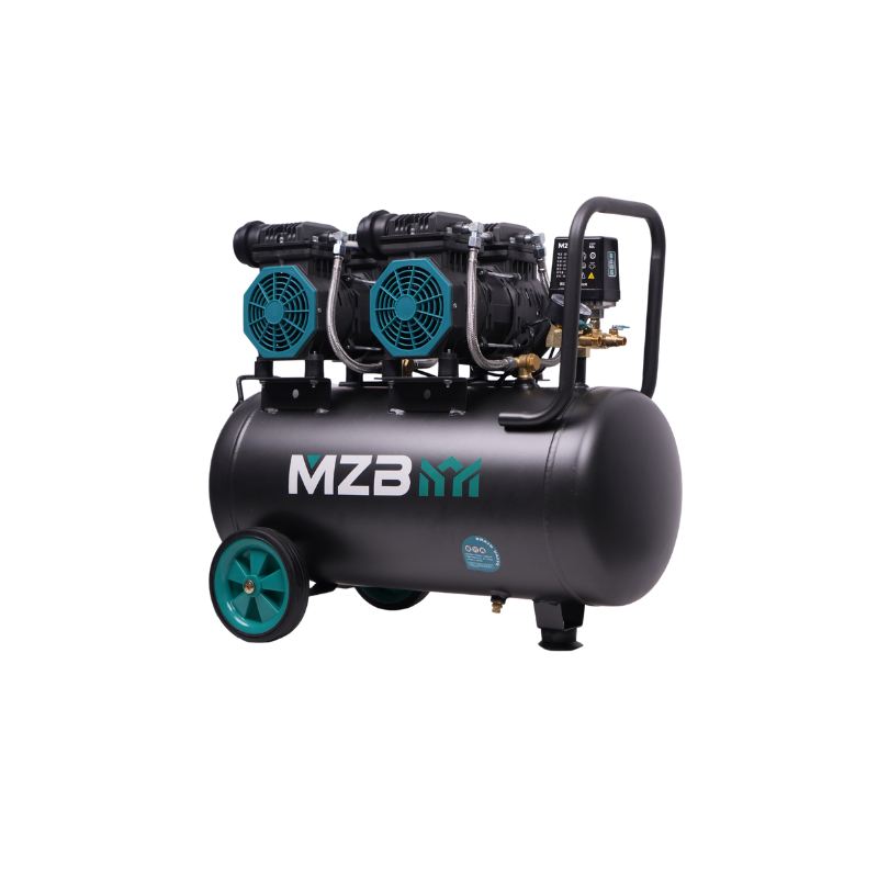 MZB Compressor air Portable 50l 1500w 8 bar Silent Oil Free air Compressor