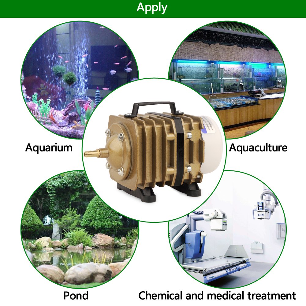 SUNSUN Large Gas Output Aquarium Pond Air Pump Hydroponic Aquaponics Air Compressor